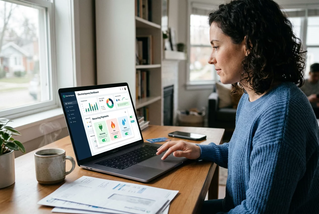 Automating Recurring Utility Payments via Electroniqueeq Dashboard
